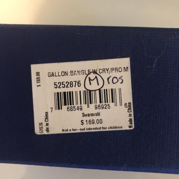 SWAROVSKI ROSE GOLD AND CRYSTAL BANGLE BRACELET - Picture 4 of 4